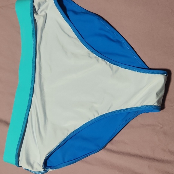 NWT BMJL women's Size M.Vibrant Blue High-Waisted Bikini Set with Wrap-Style Top - Picture 5 of 15